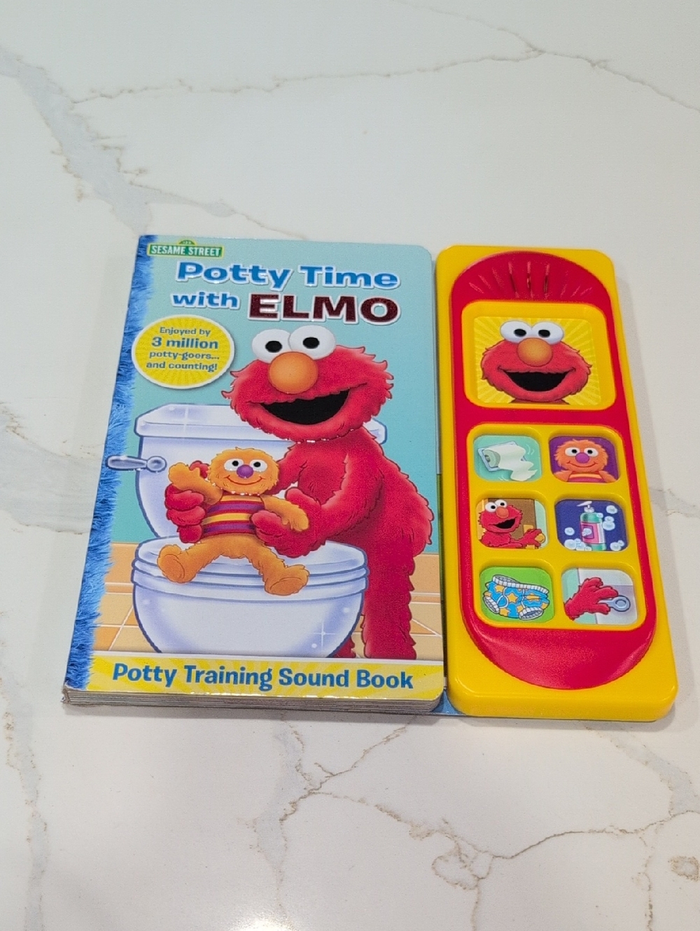 Sesame Street Elmo Potty Training Sound Book - Red & Yellow